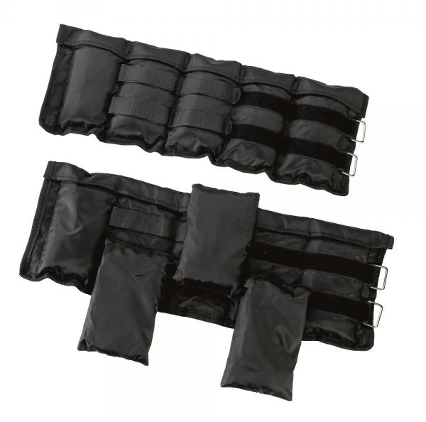 Gewichtsmanschette 2 x 1,5 kg schwarz herausnehmbare Innensäcke