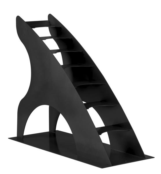 Ablage für 8-9 Kettlebells, schwarz